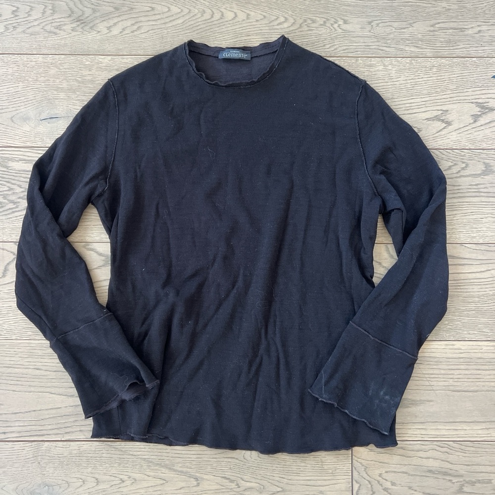 Elemente Clemente Brown wool vintage 2000’s sweater made in Czech R. size 3/M-L